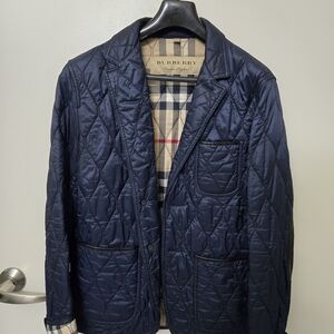 Burberry Dark Blue Quilted Jacket